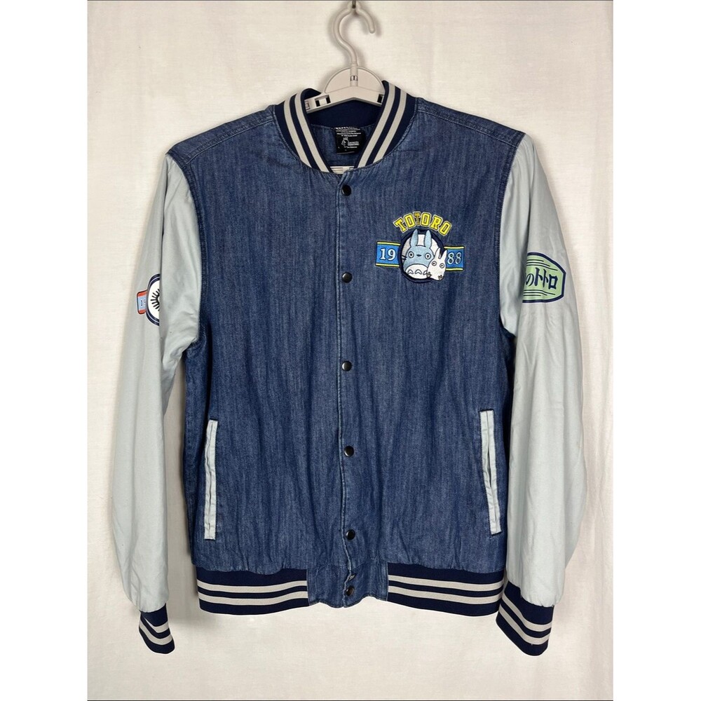 My Neighbor Totoro Studio Ghibli Blue Varsity Jacket